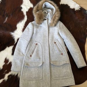 J crew grey coat